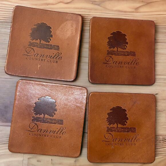 Country Club Coasters Kentucky Made Danville Country Club by Bourbonware 2007 - Picture 1 of 10